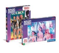 Clementoni KPop Demon Hunters 2-Puzzle Set, 180 & 104 Pieces, Ages 6+