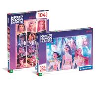 Clementoni KPop Demon Hunters 2x 104 Piece Jigsaw Puzzles for Kids, Ages 6+
