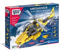 Clementoni - Laboratory of Mechanics-Helicopter-Construction Set (Italian Version) -Made in Italy, 8 Years+, 19176