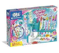 Clementoni | L'Atelier des Stylo Pour Enfants 6 Ans+ | Creative DIY Kit with 10 Pens to Customize | More Than 50 Accessories: Glitter, Beads, Characters | Craft Activity and Creative Gift