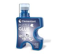 Clementoni- Liquid Glue for Jigsaw Puzzles: 200 ML Easy-to-Apply Glue with Sponge Head, Quick-Drying Formula Preserves Shine on Prints, Ideal for Jigsaw-Puzzle Accessories