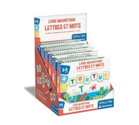Clementoni - Magnetic Book Letters and Words - 3-5 Years - Educational Game for Kids to Learn the Alphabet, Practice and Write First Words, Magnetic Letters and Wipe Clean