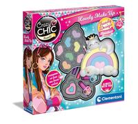 Clementoni Make-Up - Crazy Chic - Lovely Makeup Rainbow Case - Children Make Up Sets, Cosmetics For Teenager, Make Up For Girls Age 6, Creative Gift For Girls, Washable, 18793