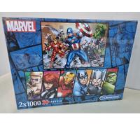 NEW: Clementoni 2 x 1000 Piece Jigsaw Puzzle 'MARVEL AVENGERS' ~ SEALED