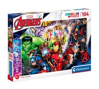 Clementoni Marvel Brilliant Puzzle Of 104 Pieces - 34.3 x 24.3 x 3.5 CM