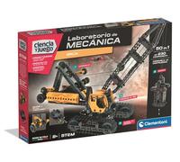 Clementoni Mechanics - Build Your Crane on Caterpillars - with 360° Rotating Cabin - Crawler Crane - from 8 Years - 55626