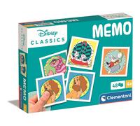 Clementoni Educational Game Memo Pocket Disney Classics 48 Tiles - Game For Children 4-6 Years, Flash Card Games, Learning Logical Thinking, 2 Players, Gift For Girl, Cartoon, Made In Italy, 18308