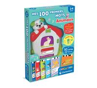 Clementoni - Mes 100 Premiers Mots Bilingues Les Animaux - 2-4 Ans - Jeu éducati
