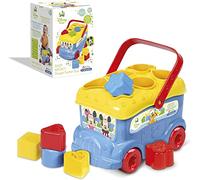 Clementoni Mickey and Friends Shape Sorter Bus, Color May Vary