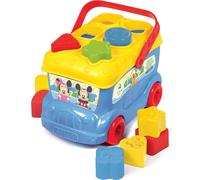 Clementoni Mickey and Friends Shape Sorter Bus, Color May Vary