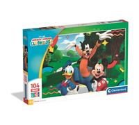 Clementoni - Mickey Mouse - 104 Piece Puzzles - Maxi Super Color - Children's Puzzle - From 4 Years - 45x62cm