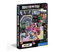 Clementoni- Monster High Face Art: Washable Make-up Kit for Kids (6+ Years)