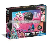 Clementoni Monster High Passion Nail - Nail Design Set with Nail Polish, Glitter, Stickers & Nail Dryer - Nail Studio Kit for Children from 6 Years 17994