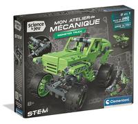 Clementoni - Monster Truck - Ages 8+ - Mechanical Building Kit for Kids with 2 Models to Assemble, Guided Construction, Science STEM Game, Educational Toy, Gift for Kids