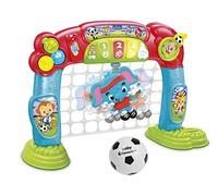 Clementoni - My First Football Goal Interactive Toy for Toddlers: Multi-Coloured, with Sounds & Lights, Ideal for Early Development, Enhances Motor Skills, Safe & Durable (18+ Months)