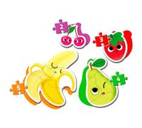 Clementoni - 20815 - My First Jigsaw Puzzle - Fruit and Vegetables - 2-3-4-5 Pieces, jigsaw for kids