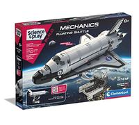 Clementoni- NASA Floating Shuttle Space Toy: Educational, Self Build Science Kit, With 220+ Interchangeable Components(8 Years +)