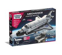 Clementoni- NASA Floating Shuttle Space Toy: Educational, Self Build Science Kit, With 220+ Interchangeable Components(8 Years +)