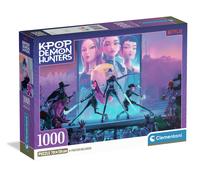 Clementoni KPOP Demon Hunters 1000 Piece Puzzle for Teens and Young Adults Age 14+, Made in Italy, Screen Free Challenge That Builds Focus, Problem Solving and Patience, Includes Poster