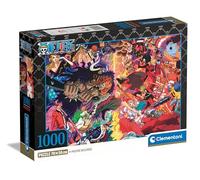 Clementoni One Piece 39922 1000 Piece Puzzle with Poster - Tactics Game for Manga and Anime Fans - for Adults and Children from 14 Years