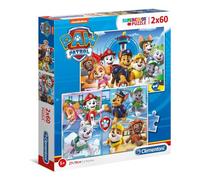 Clementoni PAW PATROL Super Color 4 Puzzle 2x60 Pieces (27x19cm)