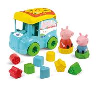 Clementoni- Peppa Pig Bus Shape Sorter & Characters: Learn Shapes & Colours, Develops Fine Motor Skills & Problem-Solving, Pull-Along Toy (18+ Months)