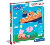 Clementoni Peppa Pig Double Puzzle 2x20 Pieces