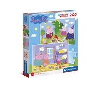 Clementoni Peppa Pig Puzzle Of 2 x 20 Pieces - 28 x 24.4 x 3.9 CM