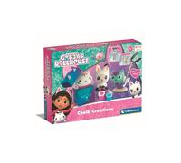 Clementoni - Plaster creations Gabby and the Magic House - Multi-activity box (sculpture, paintings, etc.) - From 7 years old