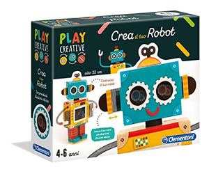 Clementoni Play Creative Creating Your Own Robot Game, Multi-Colour, 15262