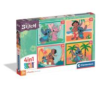 Clementoni - Puzzel 4-in-1 Supercolor, voor kinderen vanaf 3 jaar, v (US IMPORT)