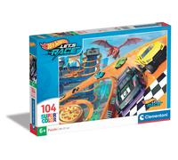 Clementoni Puzzel Hotwheels 104 Stukjes - Supercolor Puzzel Voor Kinderen, Gemaa
