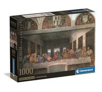 Clementoni - 39965 Jigsaw Puzzle 1000 Pieces Art for Adults and Children, Museum Collection, Leonardo Da Vinci Last Supper Theme, Compact Box with Poster Included, Gift Idea Made in Italy, 70 x 50 cm,