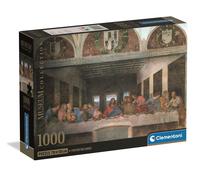 Clementoni - 39965 Jigsaw Puzzle 1000 Pieces Art for Adults and Children, Museum Collection, Leonardo Da Vinci Last Supper Theme, Compact Box with Poster Included, Gift Idea Made in Italy, 70 x 50 cm,