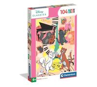 Clementoni Puzzle 104 pieces, Disney Aristocats, Puzzle for Kids 6+ Years, Made in Italy, 25048