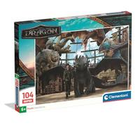 Clementoni Puzzle 104 pieces, How to Train Your Dragon, Puzzle for Children, Made in Italy, 6 years, 25080