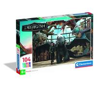 Clementoni Puzzle 104 pieces How to Train Your Dragon, Puzzle for Kids 6+ years, Made in Italy, 25079