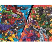 Clementoni Puzzle 104 pieces, Marvel Heroes VS Villains, Puzzle for Kids 6+ Years, Made in Italy, 25061
