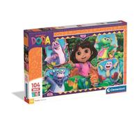 Clementoni Puzzle 104 pieces MAXI, Dora the Explorer, Puzzle for Kids 6+ Years, Made in Italy, 25077