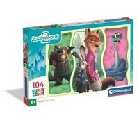 Clementoni Puzzle 104 pieces Zootopia 2, Puzzle for Children 6+ Years, Made in Italy, 25081