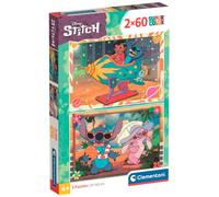 Clementoni Puzzle 2x60 Disney Stitch, Puzzle for Kids 4+ Years, Made in Italy, 24822