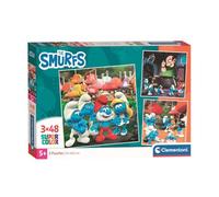 Clementoni Puzzle 3 x 48 cm Smurfs 144 Pieces for Children 5-8 Years Cartoon