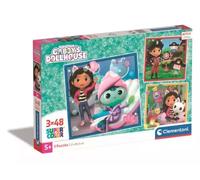 Clementoni Puzzle 3x48el Koci Domek Gabi. Gabby's Dollhouse 25300 - Clementoni