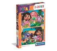 Clementoni Puzzle 40 pieces 2x20, Dora the Explorer, Puzzle for Kids 3+ Years, Made in Italy, 24827
