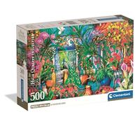 Clementoni Puzzle 500 pieces, Collection, The Greenhouse Caretakers, Compact box, Puzzle for Adults, 14-99 Years, Made in Italy, 35579