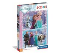 Clementoni Jigsaw Puzzle 40 pieces, 2X20 Disney Frozen, Puzzle for Kids 3+ Years, Made in Italy, 24825