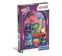 Clementoni Puzzle Inside Out 2 104 Pieces for Children 6-8 Years, Cartoon, Gift for Children, Puzzle for Children, Made in Italy, 25072