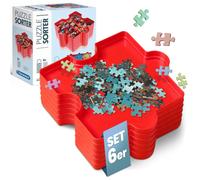 Clementoni- Puzzle Sorter: 6 Trays for Easy Jigsaw Puzzle Sorting Up to 1000 Pieces (10+ Months)