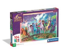 Clementoni Puzzle 104 pieces, Unicorn Academy, Puzzle for Kids 6+ Years, Made in Italy, 25091