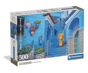 CLEMENTONI PZL 500 HQC BLUE STREET OF CHEFCHAOUEN 2026 COMPACT - 35621